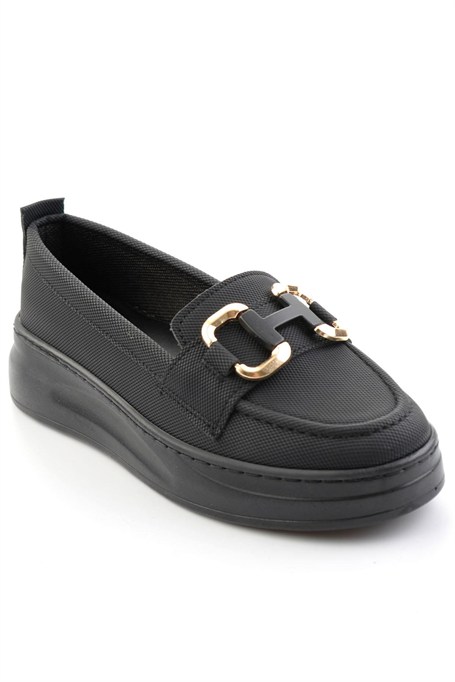 Siyah  Kadın Loafer Ayakkabı K01536194509