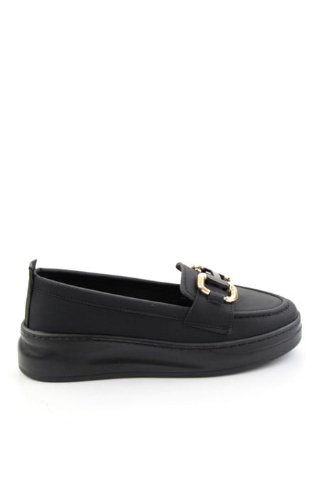 Siyah  Kadın Loafer Ayakkabı K01536194509