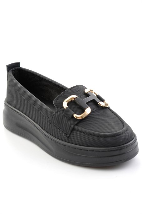 Siyah  Kadın Loafer Ayakkabı K01536194509
