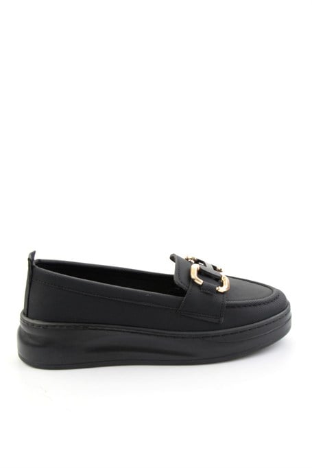 Siyah  Kadın Loafer Ayakkabı K01536194509