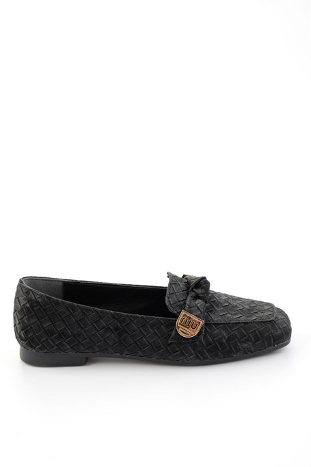 Siyah  Kadın Loafer Ayakkabı K01641022471
