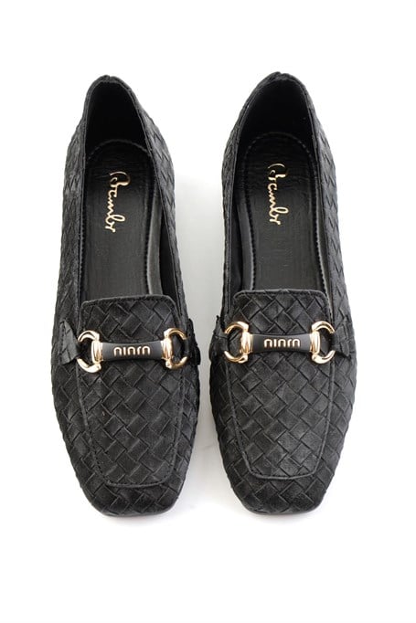 Siyah  Kadın Loafer Ayakkabı K01641023071