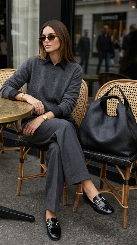 Siyah  Kadın Loafer Ayakkabı K01641023042