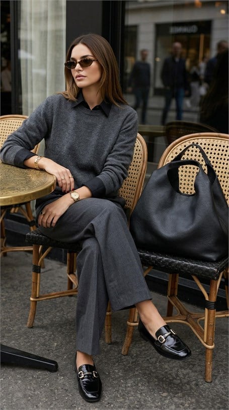 Siyah  Kadın Loafer Ayakkabı K01641023042