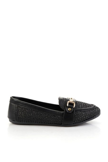 Siyah  Kadın Loafer Ayakkabı K01688011109