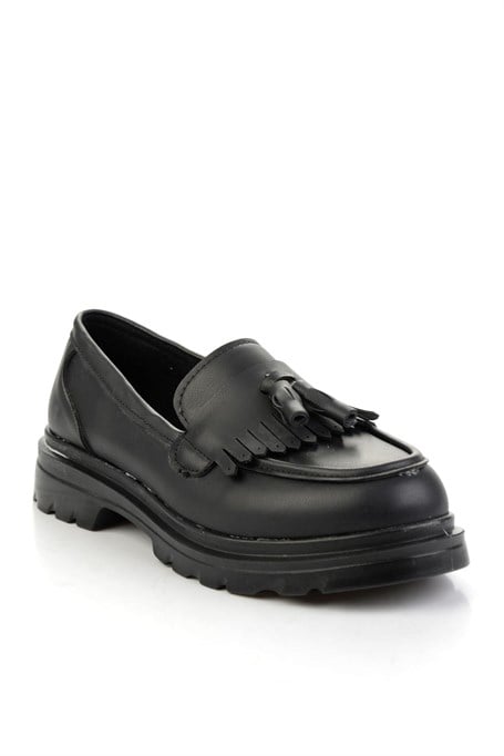 Siyah  Kadın Loafer Ayakkabı K01823060809