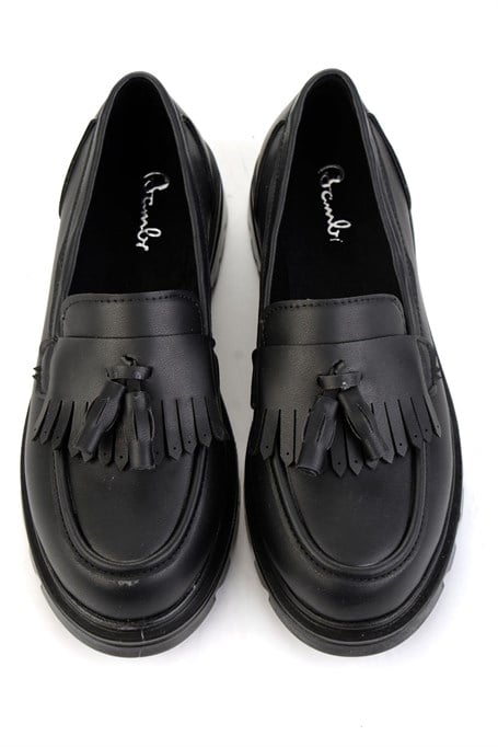 Siyah  Kadın Loafer Ayakkabı K01823060809