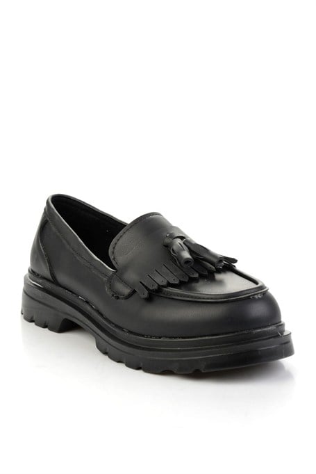 Siyah  Kadın Loafer Ayakkabı K01823060809
