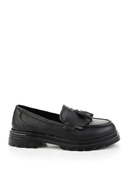Siyah  Kadın Loafer Ayakkabı K01823060809