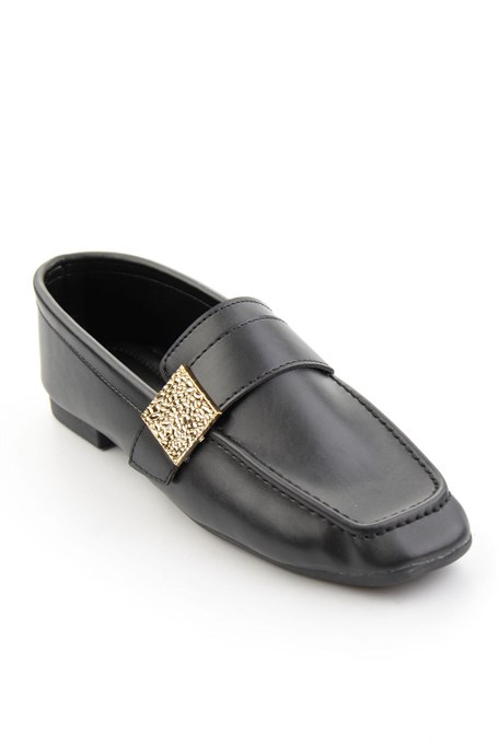 Siyah  Kadın Loafer Ayakkabı K01879251409