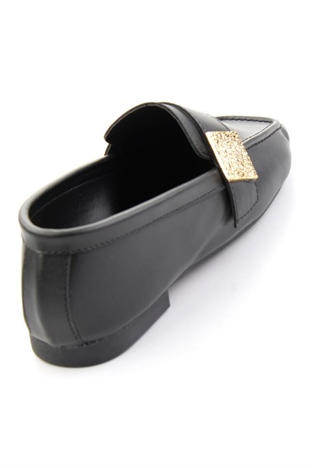 Siyah  Kadın Loafer Ayakkabı K01879251409