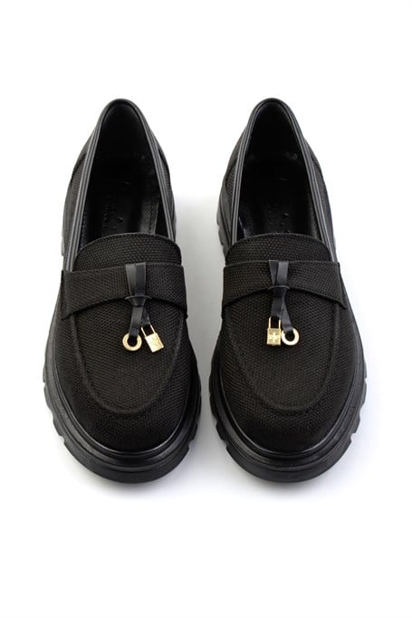 Siyah  Kadın Loafer Ayakkabı K01997010518