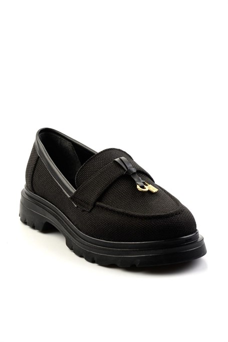 Siyah  Kadın Loafer Ayakkabı K01997010518