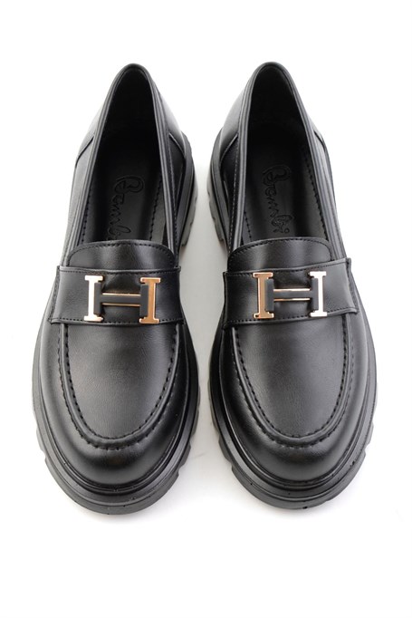 Siyah  Kadın Loafer Ayakkabı K01997011309