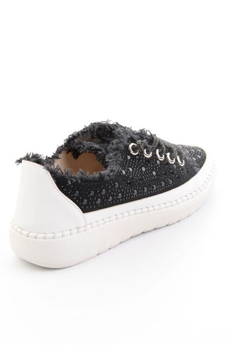 Siyah Kot  Kadın Sneaker K01309000318