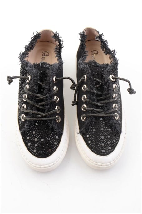 Siyah Kot  Kadın Sneaker K01309000318
