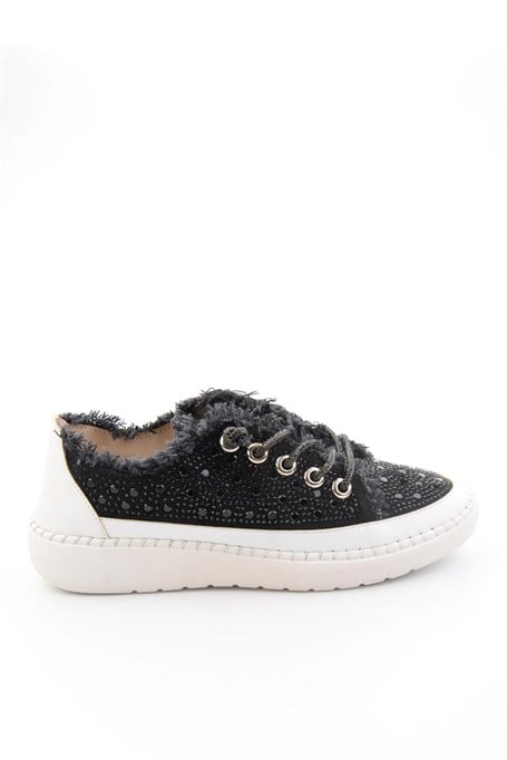 Siyah Kot  Kadın Sneaker K01309000318