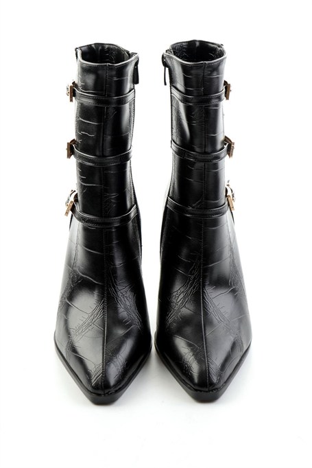 Siyah Kroko  Kadın Bot & Bootie K02565020011