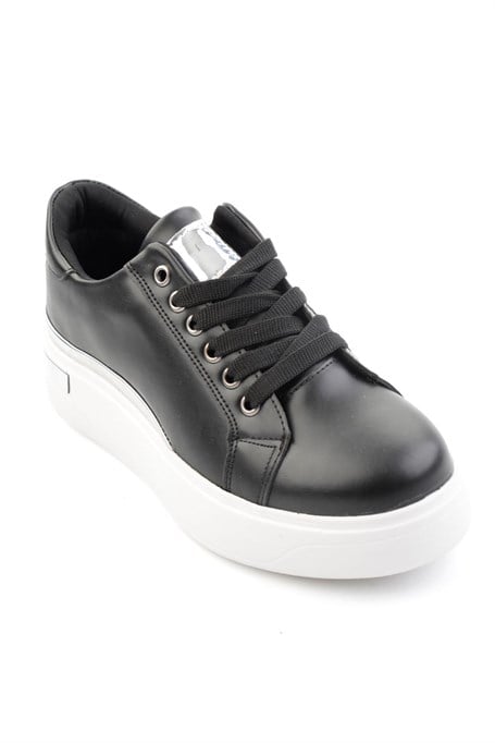 Siyah Lame  Kadın Sneaker K01179001409