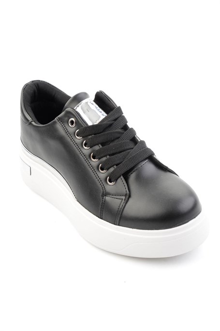 Siyah Lame  Kadın Sneaker K01179001409