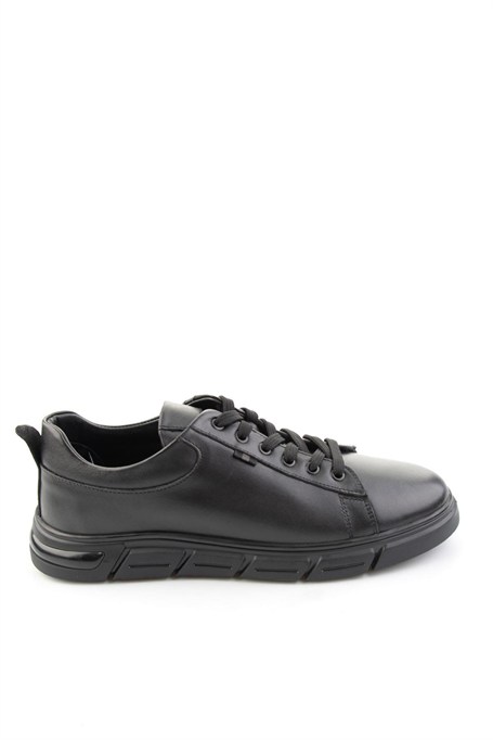 Siyah Napa Hakiki Deri Erkek Sneaker E01811004443