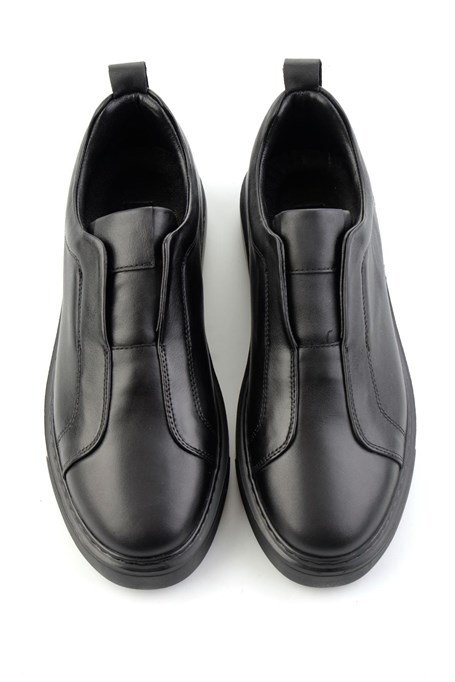 Siyah Napa Hakiki Deri Erkek Sneaker E01774008043