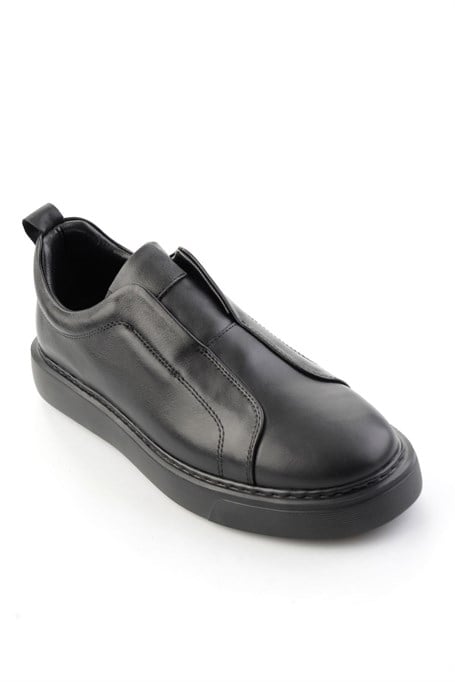 Siyah Napa Hakiki Deri Erkek Sneaker E01774008043