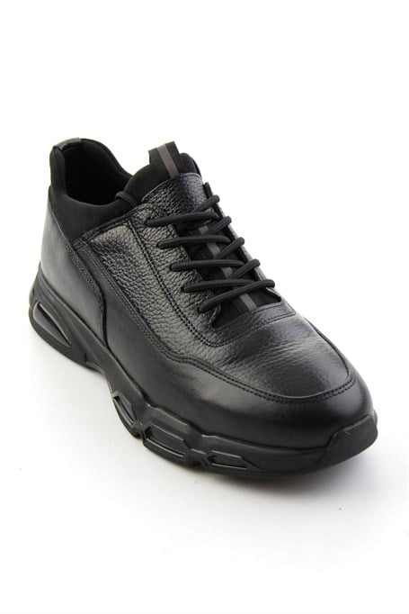 Siyah Napa Hakiki Deri Erkek Sneaker E01811906543