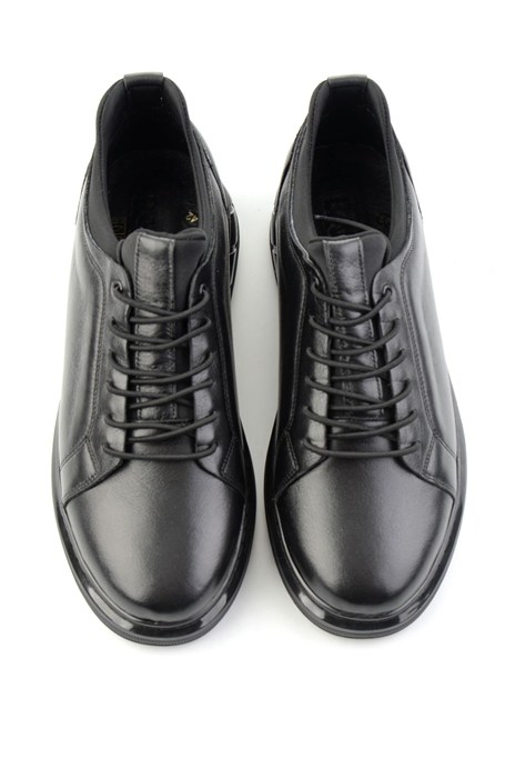 Siyah Napa Hakiki Deri Erkek Sneaker E01803050243