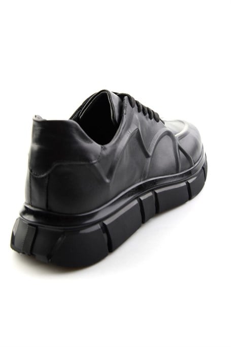 Siyah Napa Hakiki Deri Erkek Sneaker E01736060343