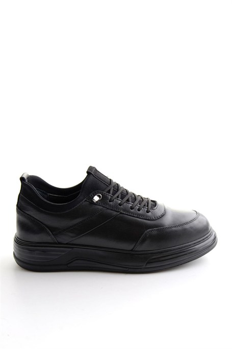 Siyah Napa Hakiki Deri Erkek Sneaker E01080205543