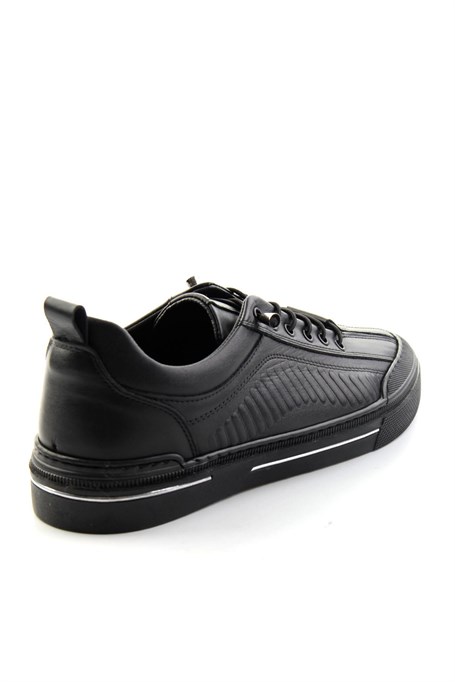 Siyah Napa Hakiki Deri Erkek Sneaker E01438096043