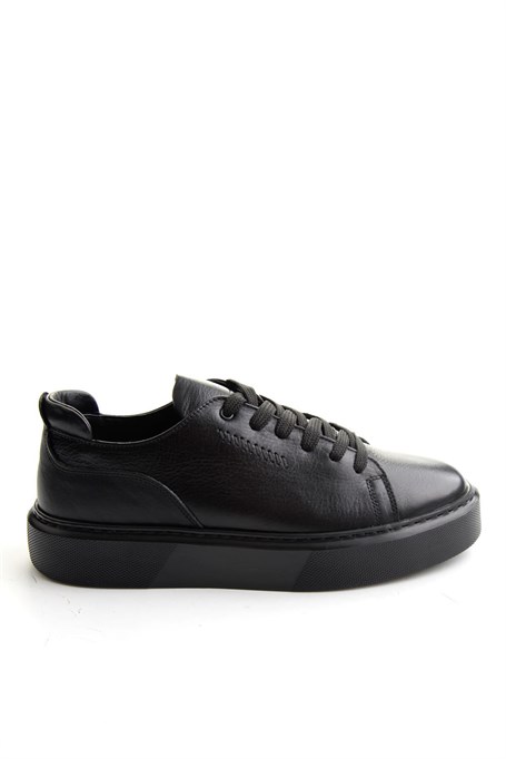 Siyah Napa Hakiki Deri Erkek Sneaker E01803402443