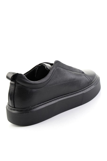 Siyah Napa Hakiki Deri Erkek Sneaker E01803450543