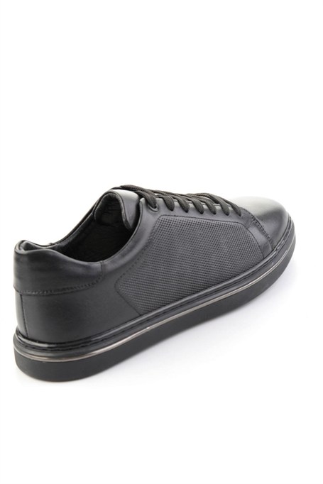 Siyah Napa Hakiki Deri Erkek Sneaker E01807203043