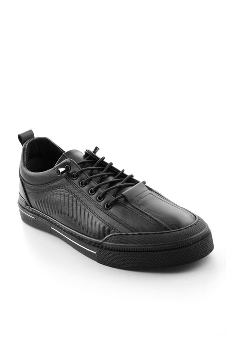 Siyah Napa Hakiki Deri Erkek Sneaker E01438096043