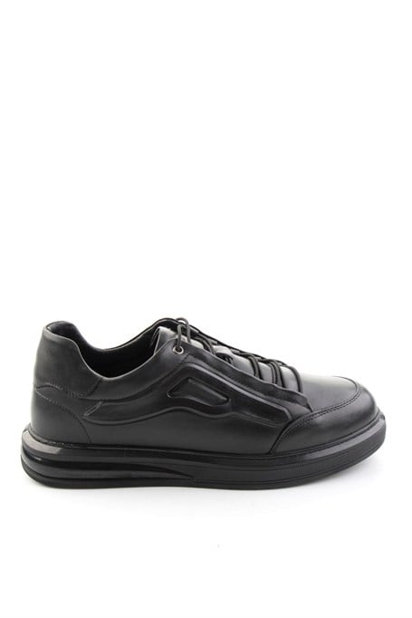 Siyah Napa Hakiki Deri Erkek Sneaker E01080065243