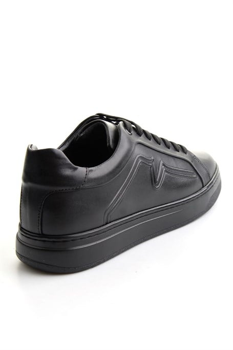 Siyah Napa Hakiki Deri Erkek Sneaker E01774070043