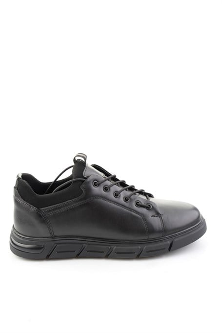 Siyah Napa Hakiki Deri Erkek Sneaker E01811003943
