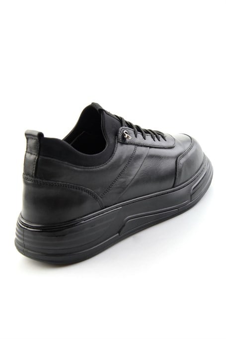 Siyah Napa Hakiki Deri Erkek Sneaker E01080205543