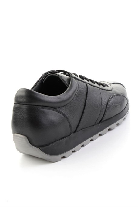 Siyah Napa Hakiki Deri Erkek Sneaker E01589612143