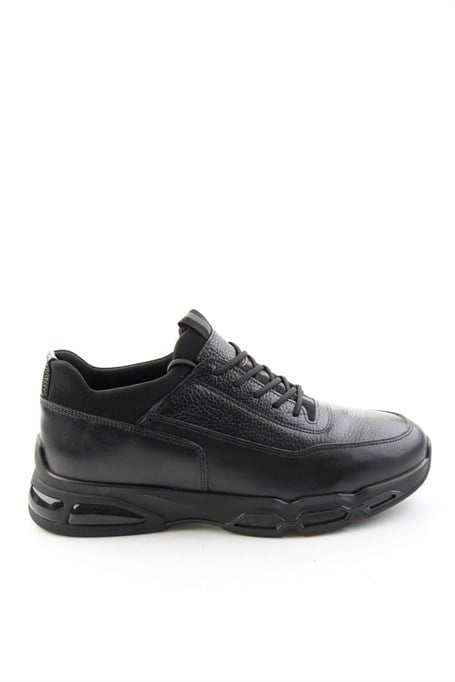 Siyah Napa Hakiki Deri Erkek Sneaker E01811906543