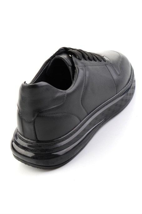 Siyah Napa Hakiki Deri Erkek Sneaker E01736060543