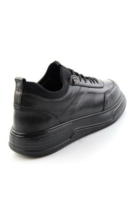 Siyah Napa Hakiki Deri Erkek Sneaker E01080205543
