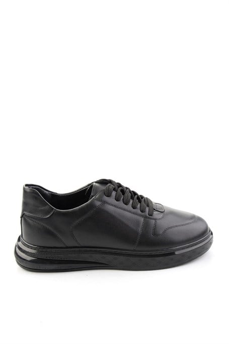 Siyah Napa Hakiki Deri Erkek Sneaker E01736060543