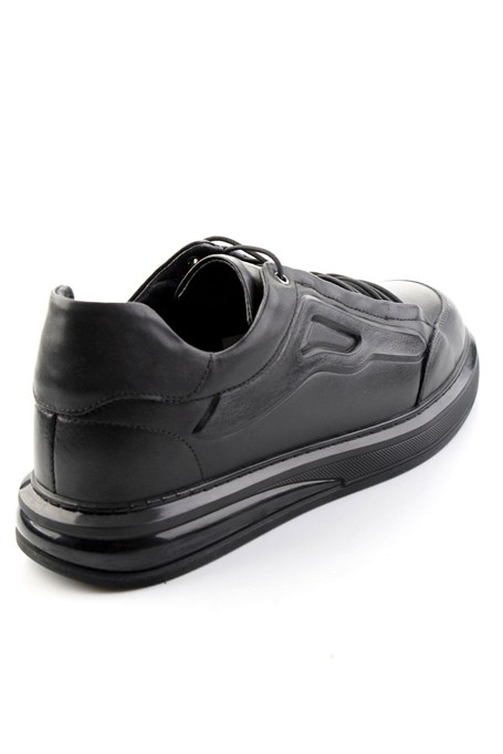 Siyah Napa Hakiki Deri Erkek Sneaker E01080065243