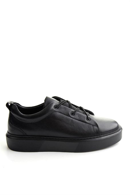 Siyah Napa Hakiki Deri Erkek Sneaker E01803413343