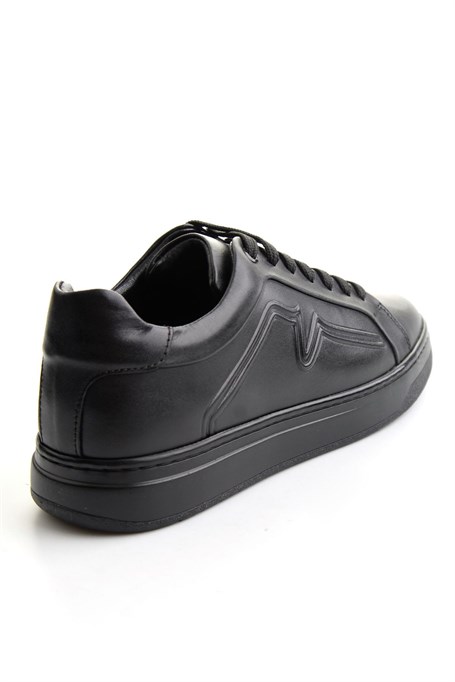 Siyah Napa Hakiki Deri Erkek Sneaker E01774070043