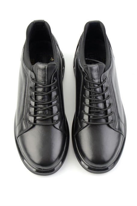 Siyah Napa Hakiki Deri Erkek Sneaker E01803050243