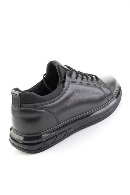 Siyah Napa Hakiki Deri Erkek Sneaker E01803050243